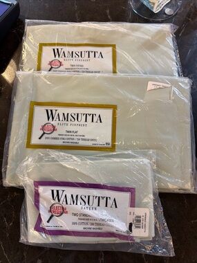 Wamsutta Elite Pinpoint Twin Set 250 Thread Count Combed Pima Cotton Mint Green